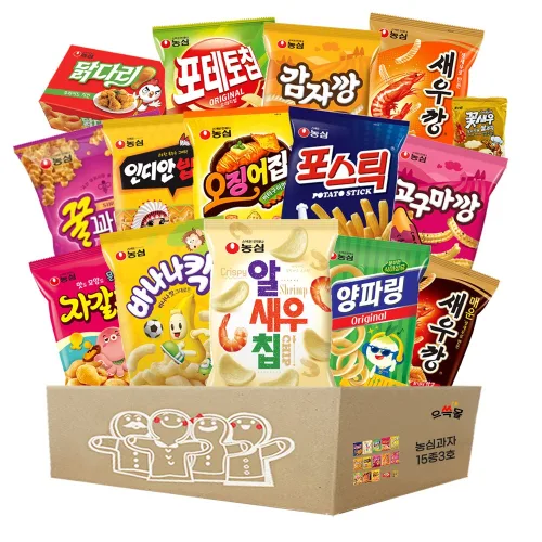 농심과자 선물세트 3호, 1세트, 15종