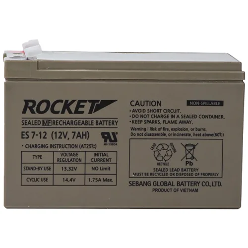 로케트 ES7-12 (12V 7AH) F1단자 대형완구 유아전동차 전동카 UPS 배터리, 1개, 4개입