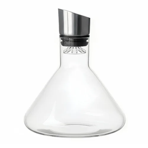 씨엔와우 탈부착 필터캡 와인 디켄터 무연유리 분리세척 가능, 1개, 1.5L