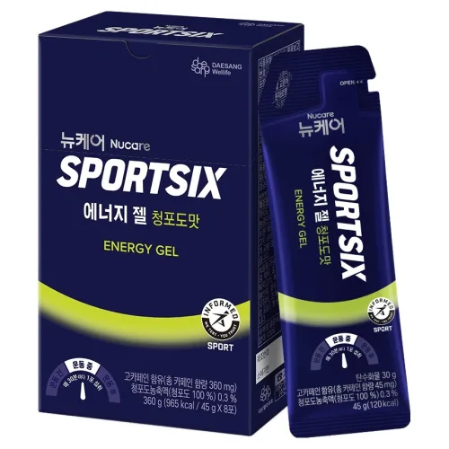 뉴케어스포식스 정품 에너지 젤 청포도맛, 360g, 1개