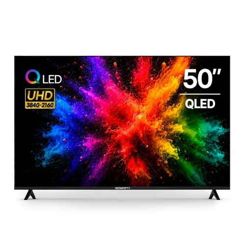 와우피프티 4K UHD QLED 스마트TV, 50UHD-QS, 방문설치, 벽걸이형, 125cm(50인치)