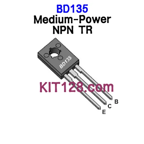 Any BD135 Medium-Power NPN 트랜지스터(45V 1.5A) 전자부품