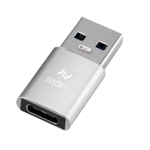 이쏘코리아 USB 젠더 연결 어댑터, 실버, 1개