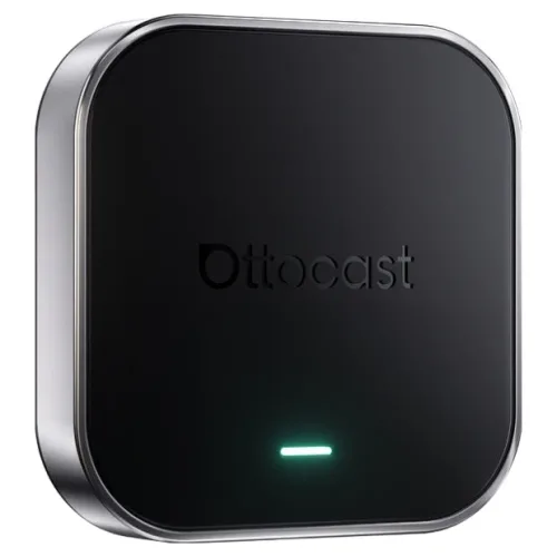 오토캐스트 AI 박스 E2 무선 카플레이 안드로이드 오토 올인원 PC, 블랙, PCS55-T