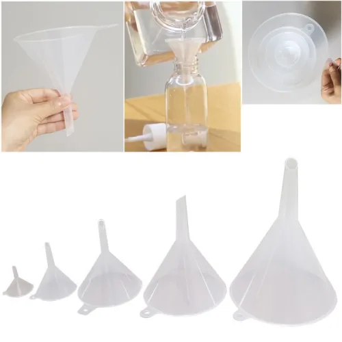 규격선택 플라스틱 깔대기 5~20cm 미니 대형 깔대기 깔때기 여두