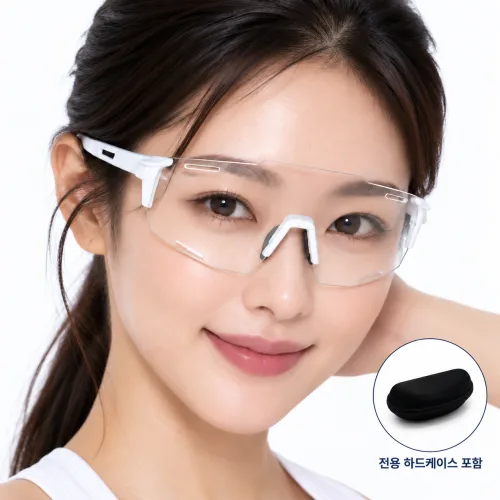 라노티 멀티스포츠 변색 고글 러닝 자전거 등산 골프 테니스 스포츠 선글라스, 1개, 화이트
