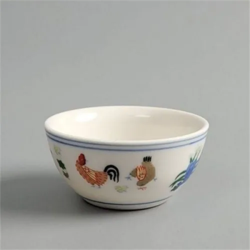 도자기 찻잔 찻잔 수제 빈티지 핸드메이드 중국풍 전통 백자 다기 다도 술잔
