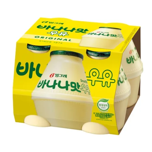 빙그레 [빙그레] 바나나맛 우유(240ml4개) 960ml