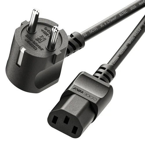 코드웨이 국산 AC 10A 전원코드 파워케이블 블랙, 1개, 3m