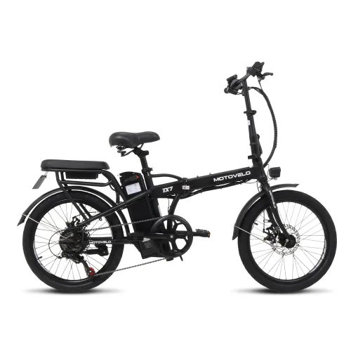 모토벨로 TX7 듀얼 전기자전거 350W 36V 5.2Ah, 스틸, 블랙