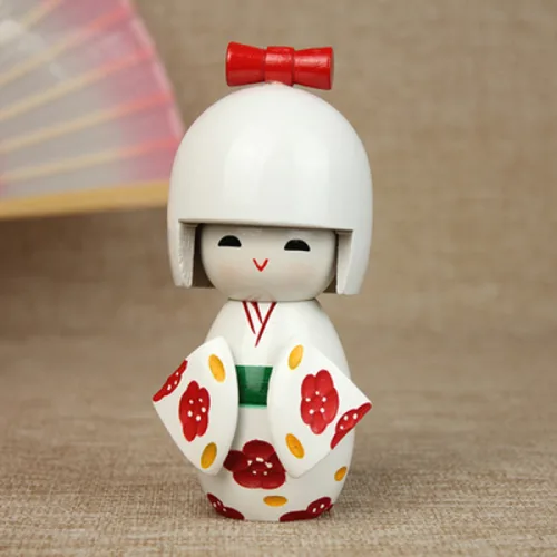 11.5cm 대형 일본 코케시 소녀 나무 인형