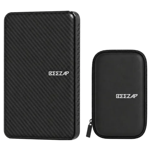 비잽 USB 3.0 휴대용 HDD 2.5 외장하드 BZ32 + 파우치 세트, 카본블랙(외장하드), 랜덤발송(파우치), 1TB