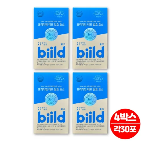 빌드 프리미엄 테프 발효효소, 30회분, 4개