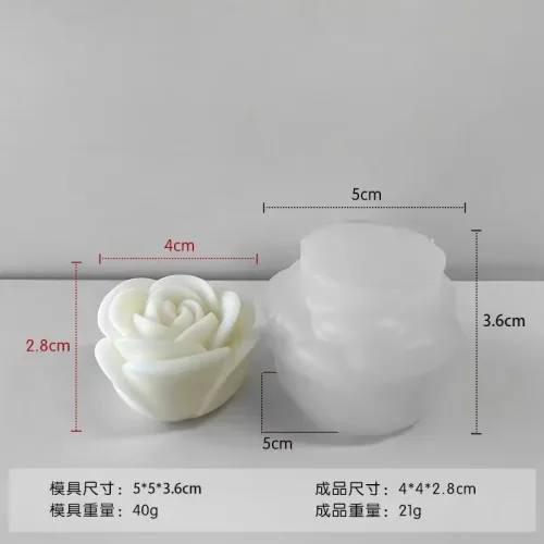 전체 시리즈 3D 꽃 촛불 실리콘 금형 홈 메이드 수제 비누 석고 수지 DIY 초콜릿 아이스 케이크 장식 베이