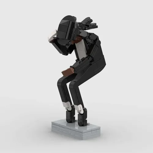 MOC 마이클 잭슨 블록 세트, 팝의 왕 피규어 모델, 스페이스 워크 포즈 키트, 성인을 위한 DIY 조립 장난감