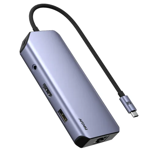 아트뮤 USB C타입 10in1 4K 60hz Gen2 10Gbps 멀티 허브 MH410, 메탈그레이, 1개