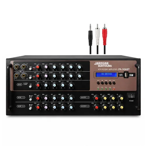 쟈가 국산앰프 PA-506BT 4채널 블루투스앰프 노래방앰프 업소용 매장용앰프 파워앰프 720W
