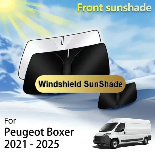 Fiat Ducato Peugeot Boxer Manager Citroen Jumper 2021 - 2025 자동차 앞 유리창 열 절연 차양막 용 창문