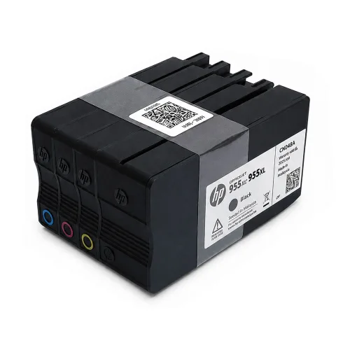 HP 955XL HP8710 정품벌크 대용량 검정 컬러 4색세트, 1개, 정품벌크955XL 4색세트+잉크세정액10mm