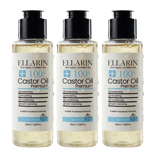 엘라린 피마자오일, 3개, 100ml