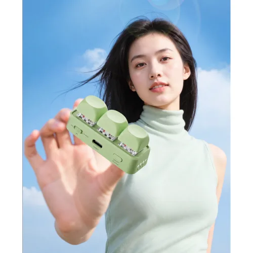 [숏키] 딸깍 인터넷 강의 리모컨 블루투스 이북 유튜브 휴대폰 전자책 태블릿 매크로 키보드 자동 넘기기 쇼츠 틱톡 보기, 1개, 3 세이지 카키