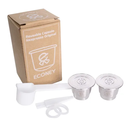 ECONEY 친환경 반영구 ESG Nespresso Original Machine 호환가능 재사용 스테인리스 네스프레소 오리지널 커피캡슐세트, 국내배송