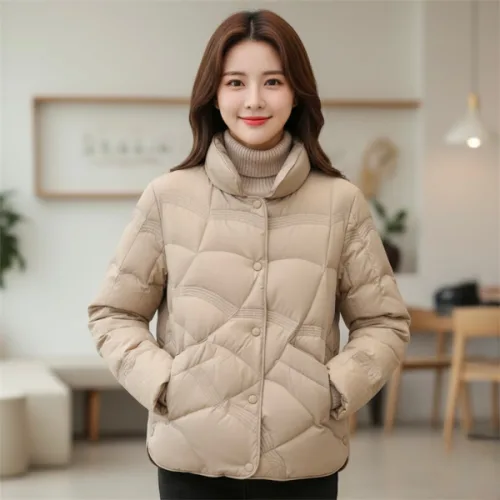 리프레쉬라이프 여성 경량 오리털 점퍼 숏패딩