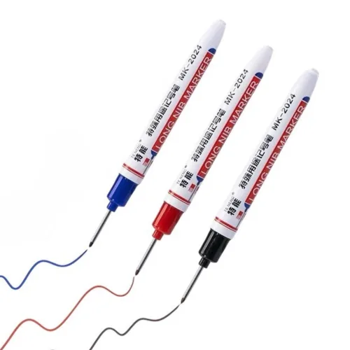 공구PXJ 마킹펜 표식 목재 유리 타공 천공 마커 다양한소재 작업용 20mm, 10개, 화이트