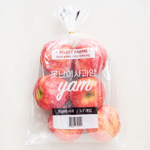 [로켓프레시] 셀렉트팜 못난이 사과 얌, 1.5kg(중과, 5~7입), 1개