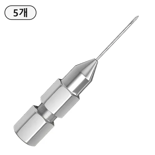 바늘식 버터 총 총 헤드 5 개 세트, 좁은 틈새 주유 버터 주입 기계 설비 베어링, 전기차, 농기계, 자동차 섀시, 소형 철물 경첩, 1세트