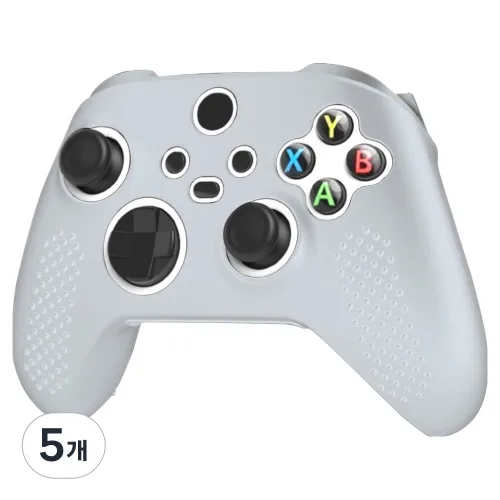 스페이스쉴드 Xbox series X / S 호환 엠보 그립 실리콘 커버 케이스, 반투명, 5개, 단일상품