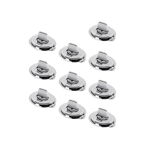 트위스트 잠금 상식 패스너, 보트, 요트, RV, 보트 및 캐러밴용 금속 회전 버튼(10PC)