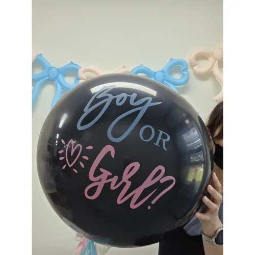 젠더리빌 풍선 DIY 세트 성별 공개 파티 풍선, 1세트, 3번