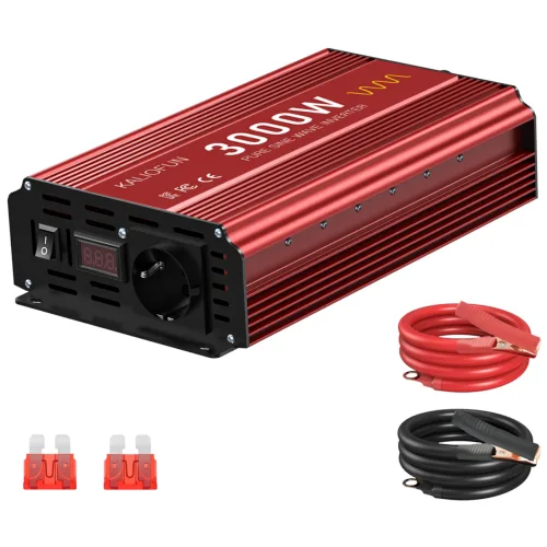 순수정현파 인버터 220V 60Hz KC인증 차량용 캠핑용 가정용 태양광 전원 변환기 3000W, 1개