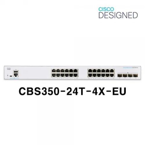 시스코 CBS350-24T-4X-EU CISCO 매니지드 스위칭허브 기가24포트+4SFP(10G), 1개