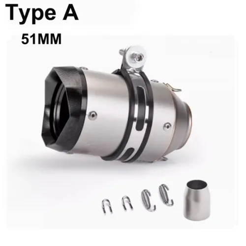 51MM 60MM 오토바이 배기관 오토바이 범용 머플러 가와사키 야마하 혼다 스즈키 Benelli S1000RR Z900 Tmax 530 R6