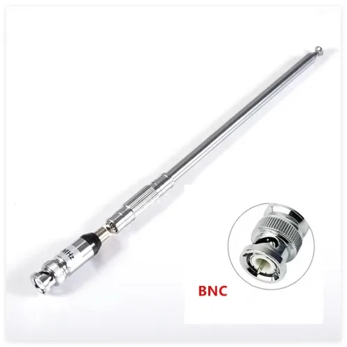 BNC 커넥터 76-108MHz 텔레스코픽 안테나 FM 밴드 라디오 수신기/송신기용 확장형 안테나