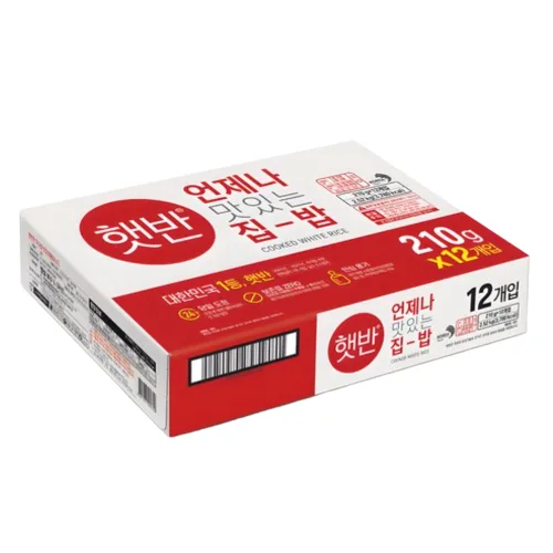 햇반 백미밥, 210g, 84개