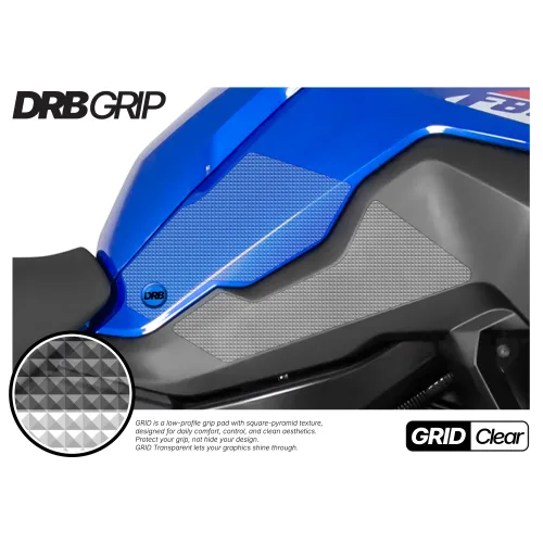 디알비그립 BMW F750,800,850GS 18~ 그리드 투명 DRB GRIP 니그립패드